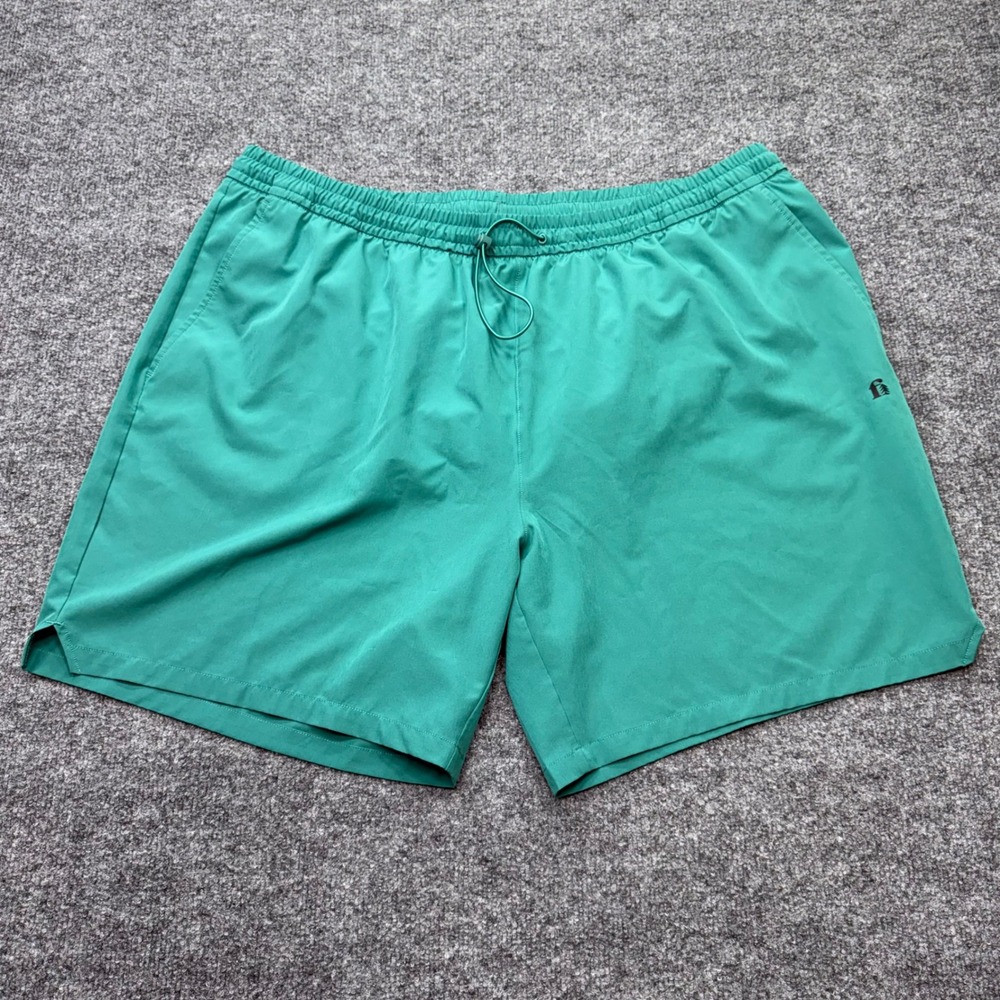 Bonobos Fielder XXL Green 7 Inch Inseam Mesh Lined Active Shorts Bungee Waist
